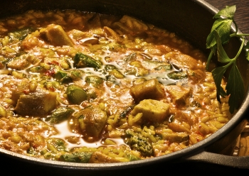 ARROZ MELOSO DE BOLETUS Y ESPÁRRAGOS TRIGUEROS